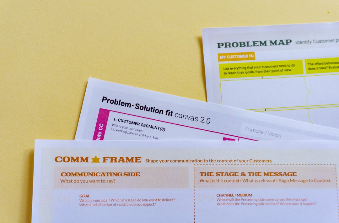 Design thinking templates and problem mapping — representing curriculum mapping and program coverage visualization