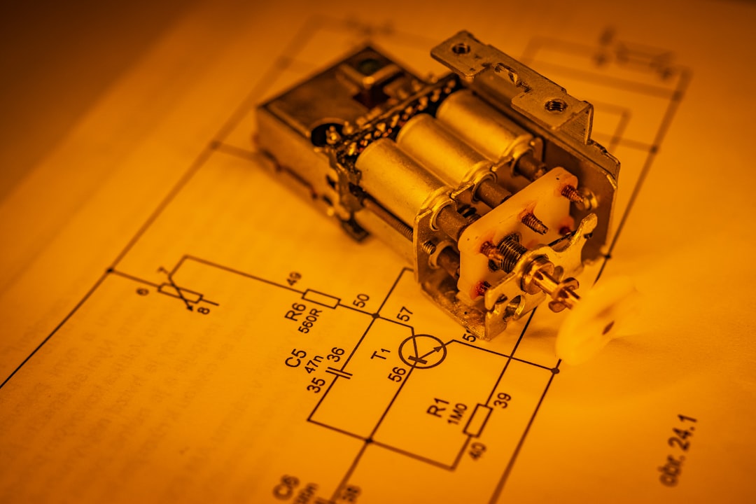 Electrical device on an engineering blueprint — representing engineering programs adapting to CEAB changes